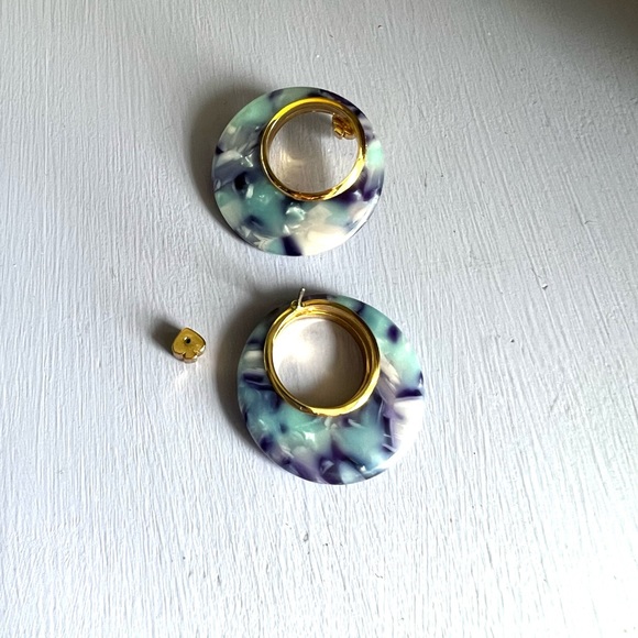 SALE 🥳 kate spade Acrylic Blue Artsy Stud Earrings - Picture 6 of 6